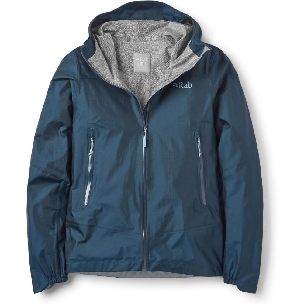 imageRab Womens Phantom Mountain Jacket Lightweight Waterproof Hooded Shell for Hiking amp TrekkingTempest Blue