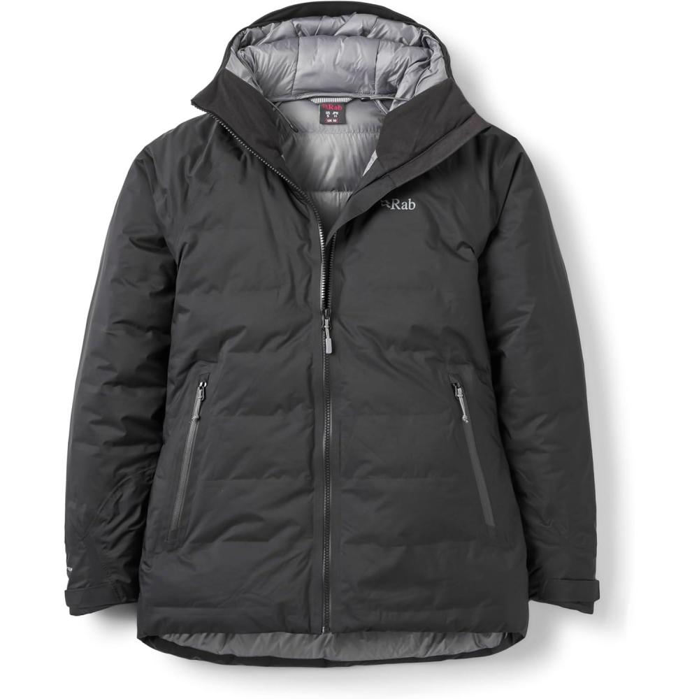 imageRab Womens Valiance Down Jacket  Waterproof Windproof Insulator for Climbing Mountaineering amp Casual WearBlack