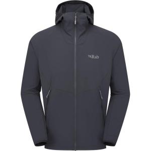 Rab Men’s Borealis Hoody Jacket – Lightweight Water-Repellent Softshell Coat for Hiking & Climbing(Beluga)