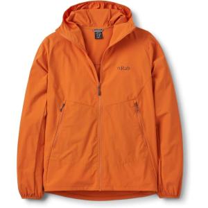 Rab Men’s Borealis Hoody Jacket – Lightweight Water-Repellent Softshell Coat for Hiking & Climbing(Dark Melba)