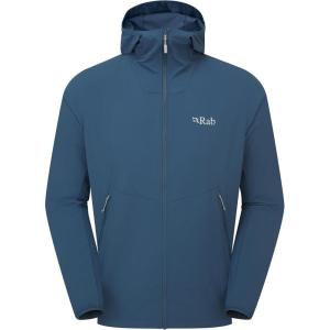 Rab Men’s Borealis Hoody Jacket – Lightweight Water-Repellent Softshell Coat for Hiking & Climbing(Tempest Blue)