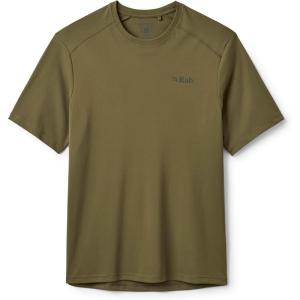 Rab Men’s Force Tee – Lightweight T-Shirt for Hiking, Climbing, & Trail Running(Olive)