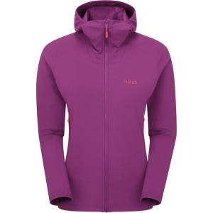 Rab Women’s Borealis Hoody Jacket – Lightweight Water-Repellent Softshell Coat for Hiking & Climbing(Plum)