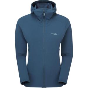 Rab Women’s Borealis Hoody Jacket – Lightweight Water-Repellent Softshell Coat for Hiking & Climbing(Tempest Blue)