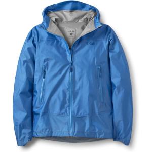 Rab Women’s Phantom Mountain Jacket – Lightweight Waterproof Hooded Shell for Hiking & Trekking(Bluebird)