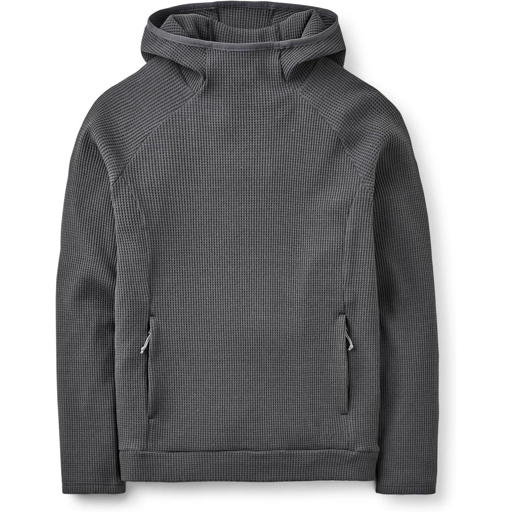 imageRab Mens Hepton Pullover Hoody  Lightweight Warm Midlayer for Hiking amp ClimbingAnthracite