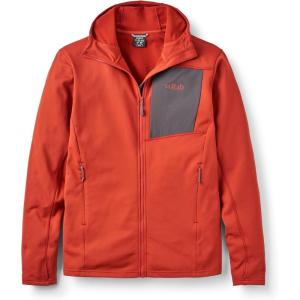Rab Men’s Superflux Hoody – Lightweight Fleece Jacket for Hiking & Climbing(Tuscan Red)